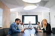 © NDABCREATIVITY - Picture of business meeting in conference room
