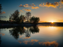 Natomas Pond Sunset 1