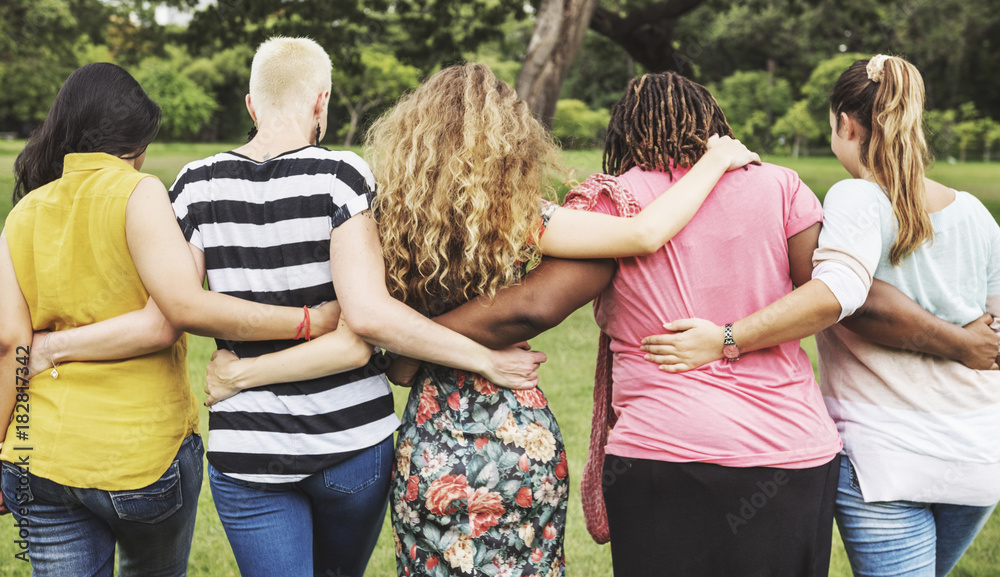 Friends Support Fun Friends having fun together Stock Photo | Adobe Stock