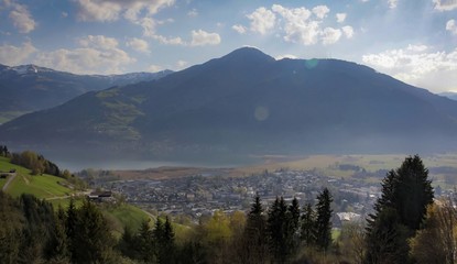 Austrian alps in the spring