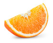 Orang fruit isolate. Orange slice. With clipping path.