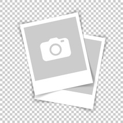 Wall Mural - retro photo frames with shadows. vector illustration