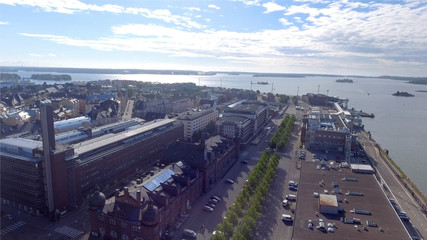 Sticker - Beautiful aerial view of Helsinki, Finland