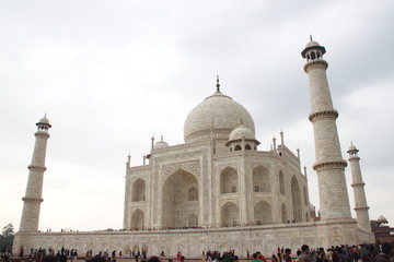 Taj Mahal in the cloudy Day , 2012, January, 1st ,  Agra , India