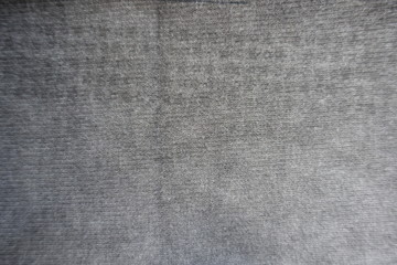 Top view of light grey jersey fabric