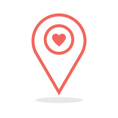 Location icon. Vector illustration.