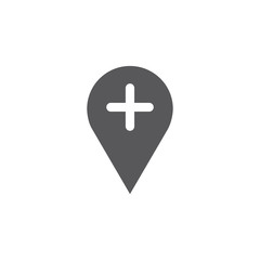 Location icon. Vector illustration.