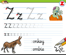How To Write Letter Z Worksheet For Kids