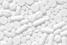 White Pills, White Background