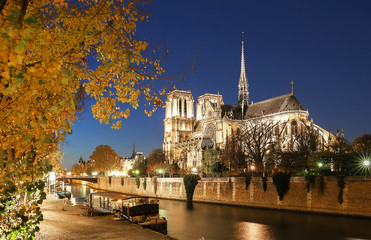 Poster - The Notre Dame is historic Catholic cathedral, one of the most visited monuments in Paris.