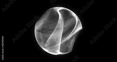 Fotomural Abstract sphere, consisting of points