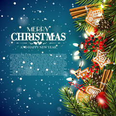 Wall Mural - christmas traditional card