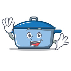 Poster - Waving kitchen character cartoon style