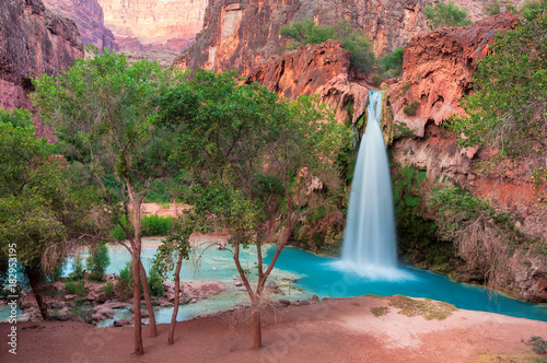 Fotografía  Havasu Falls in the Grand Canyon, Arizona.