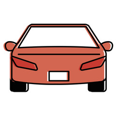 Sticker - modern car isolated icon vector illustration design