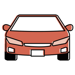 Sticker - modern car isolated icon vector illustration design