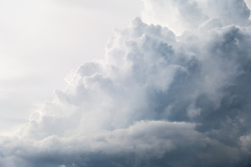 Black and white clouds and sky when rain is comming.