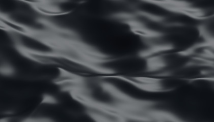 Poster - Abstract 3d rendering of smooth surface with ripples. Cloth with waves. Modern background design for poster, cover, branding, banner, placard.
