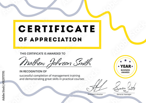 certificate of appreciation background design