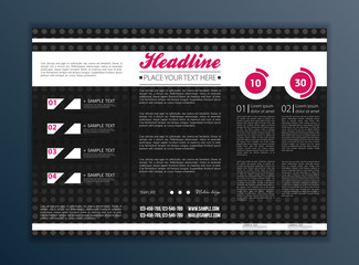 Wall Mural - Modern Vector abstract brochure, report or flyer design template