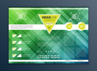 Wall Mural - Modern Vector abstract brochure, report or flyer design template