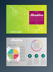 Wall Mural - Modern Vector abstract brochure, report or flyer design template