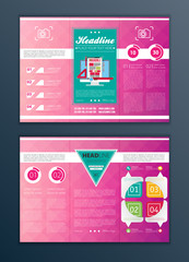 Wall Mural - Modern Vector abstract brochure, report or flyer design template