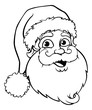 Santa Claus Outline