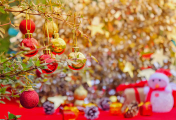 Wall Mural - christmas concept bokeh background