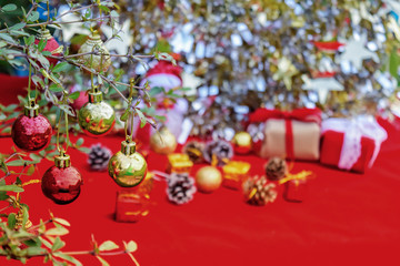 Wall Mural - christmas concept bokeh background