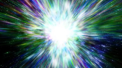 Wall Mural - space 2300: traveling through a wormhole in space (loop).