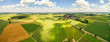 canvas print picture - Luftaufnahme Ländlicher Raum - Panorama