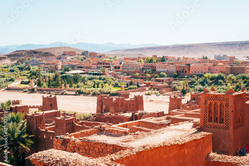 Plakat niesamowite fortyfikacje ouarzazate Kasbah, Maroko