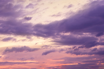 Wall Mural - Sky and clouds / Sky and clouds at twilight.