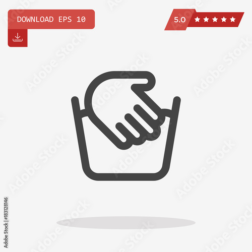 hand wash vector icon Stock Vector | Adobe Stock