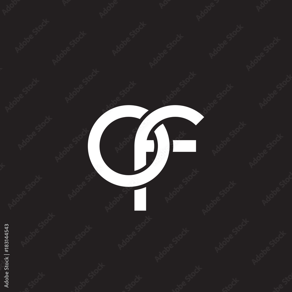Initial lowercase letter of, overlapping circle interlock logo, white ...