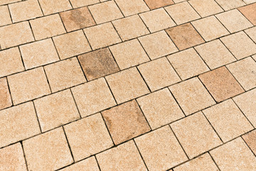 Poster - Concrete paver block floor pattern