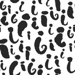 Poster - Vector Seamless Pattern with Calligraphy Letters I