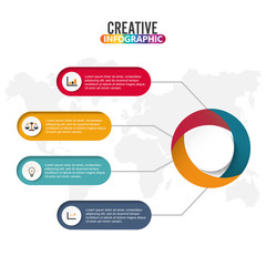 Poster - Timeline infographics design vector and marketing icons can be used for workflow layout, diagram, annual report, web design. Business concept with 4 options, steps or processes.