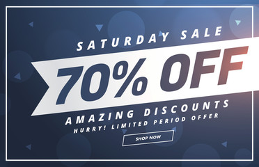 Wall Mural - amazing saturday discount and offer template design