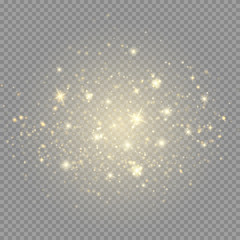 Poster - Glow light effect. Vector Christmas flash Concept.