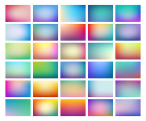 abstract blurred background set, colorful gradient meshes suitable for text, eps10 vector