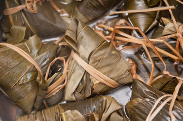 Sticker - Closeup of cooking dumplings