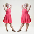 © staras - After before loss weight concept, happy plus size fashion model, sexy fat and slim woman