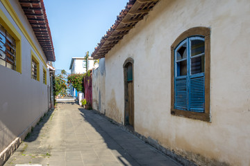 Poster - Streets of historic downtown - Sao Sebastiao, Sao Paulo, Brazil