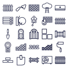 Poster - Set of 25 wall outline icons