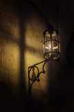 Beautiful street lanterns illuminated at night