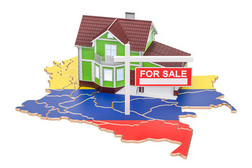 Poster - Property for sale and rent in Colombia concept, 3D rendering