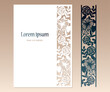 © pravdinal - Card with openwork floral border and space for text. Laser cutting template for greeting cards, envelopes, invitations, decorative elements.