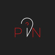 Pin icon. Line vector illustration. Location sign.